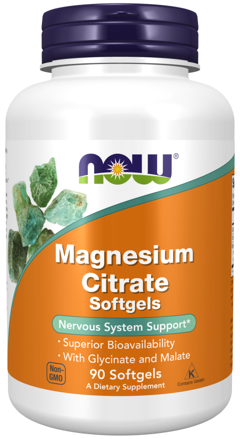 NOW, Magnesium Citrate 90 Softgels