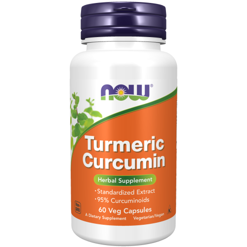 NOW, Curcumina de cúrcuma, 60 Cápsulas veganas | Turmeric Curcumin