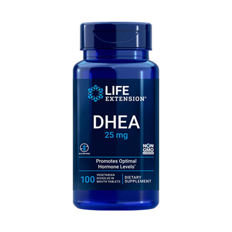 LIFE EXTENSION, DHEA 25 mg, 100 Cápsulas vegetarianas