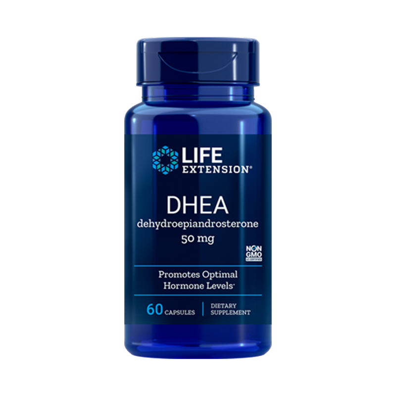 LIFE EXTENSION, DHEA, 50 mg, 60 Cápsulas