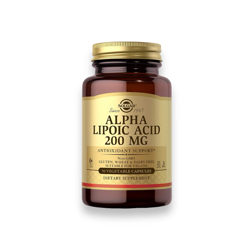 SOLGAR, Ácido Alfa Lipoico, 200 mg, 50 Capsulas | Alpha Lipoic