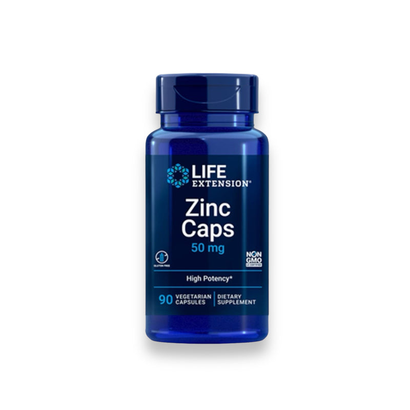 Zinc 50 mg 90 Cápsulas vegetarianas LIFE EXTENSION