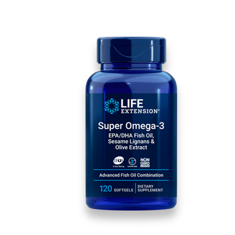 Super Omega-3 EPA/DHA, 120 Cápsulas blandas LIFE EXTENSION