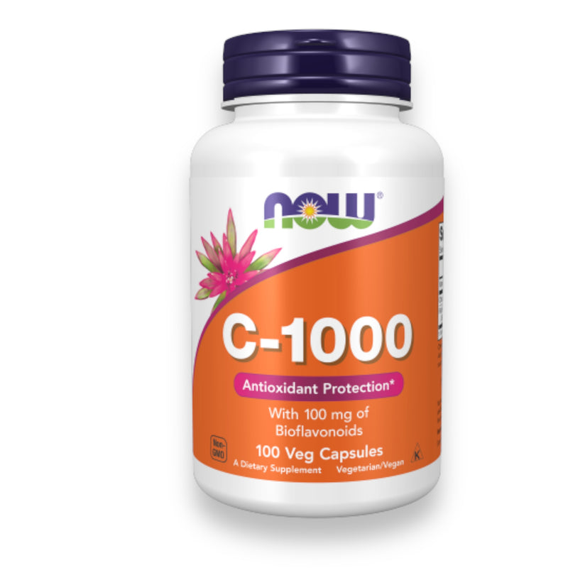 NOW, C-1000 (Vitamina C con 100mg de Bioflavonoides), 250 Cápsulas veganas