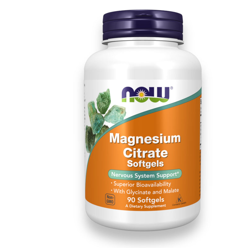 NOW, Magnesium Citrate 90 Softgels