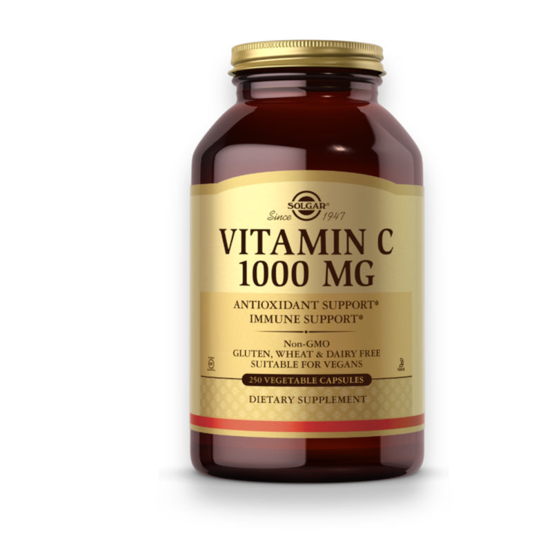 SOLGAR, Vitamina C, 1000 mg, 250 Cápsulas Vegetales