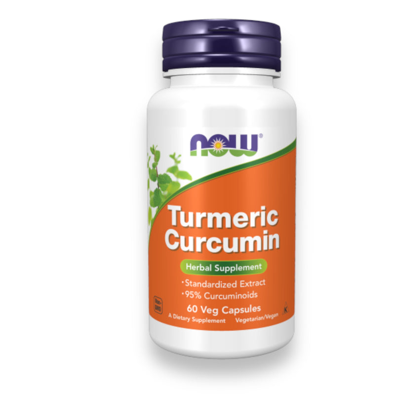 NOW, Curcumina de cúrcuma, 60 Cápsulas veganas | Turmeric Curcumin