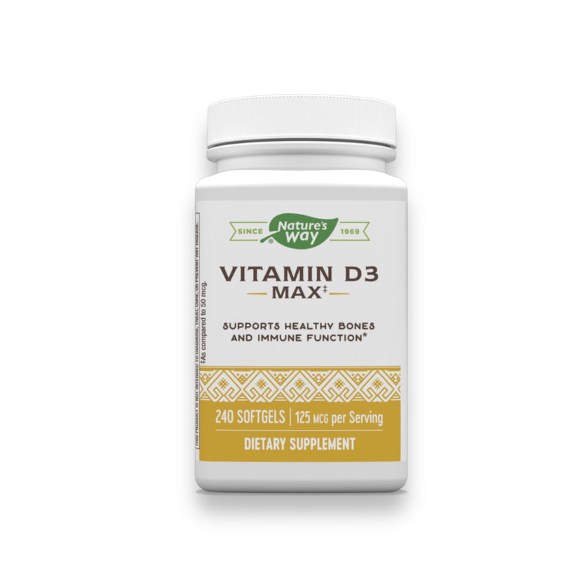 Nature´s Way, Vitamina D3, 125mcg, 240 Cápsulas blandas