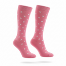 Medias de compresión - corazones salmón