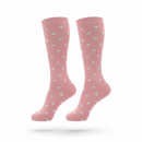 Medias de compresión - corazones rosa