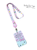 Porta gafete Hello Kitty