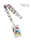 Porta gafete Mickey & Minnie